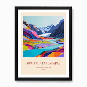 Colourful Abstract Jostedalsbreen National Park Norway 2 Poster Affiche