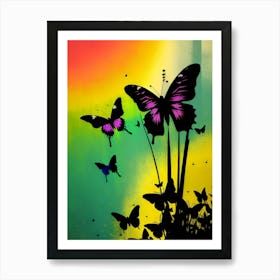 Butterflies In The Sky 34 Art Print