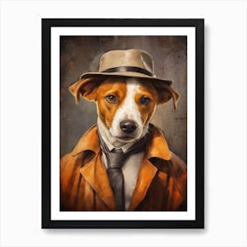 Gangster Dog Jack Russell Terrier 2 Art Print