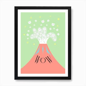 WOW - CAT MOUNTAIN Art Print