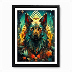 Wolf Native Art Print
