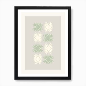 Geometric Shapes Abstract Rhombus Art Print