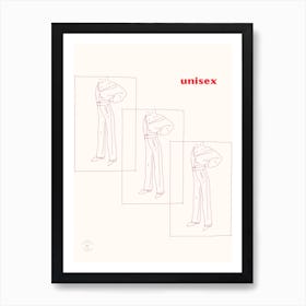 Unisex Fashion Illustration Art Print
