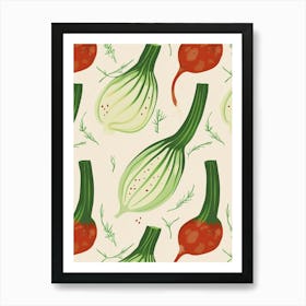 Onion Pattern Illustration 1 Affiche