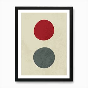 Abstract Minimalist Circle Composition 1 Art Print