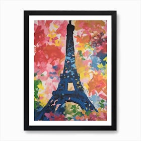 Eiffel Tower Paris France Henri Matisse Style 24 Art Print