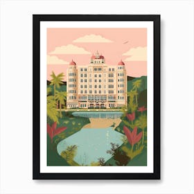 Pune India Travel Illustration 2 Art Print