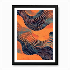 Abstract Wave Pattern 15 Art Print