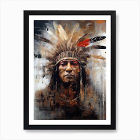 Spiritual Rhythms: Unveiling the Soul of Native American Tribes Art Print