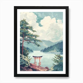 Nikko Japan 5 Retro Illustration Art Print