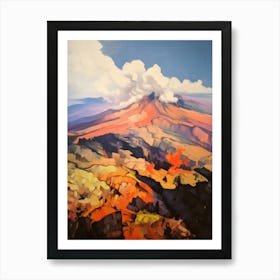 Mount Etna Italy 3 Mountain Painting Art Print