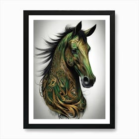 Celtic Horse 1 Art Print