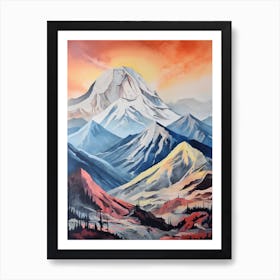 Mount Mckinley Denali Usa 5 Mountain Painting Art Print