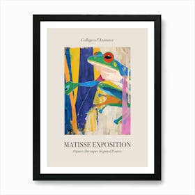 Frog 1 Matisse Inspired Exposition Animals Poster Art Print