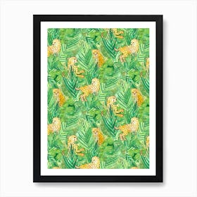 Cheetah Cubs In Jungle Art Print