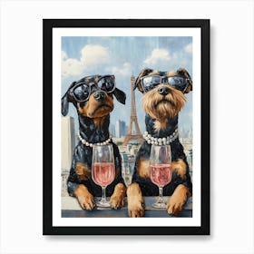 Airedale Whimsy 19 Art Print