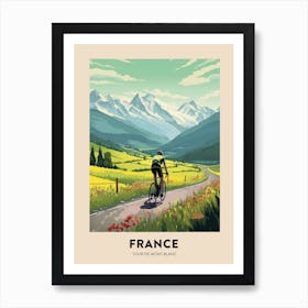 Tour De Mont Blanc France 10 Vintage Cycling Travel Poster Art Print