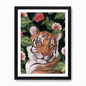 Serene Tiger Art Print