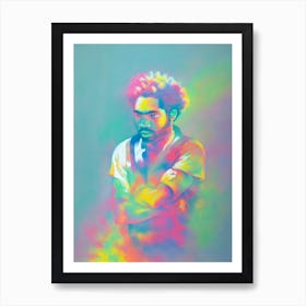 Childish Gambino Colourful Illustration Art Print