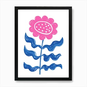Pink Sunflower Art Print