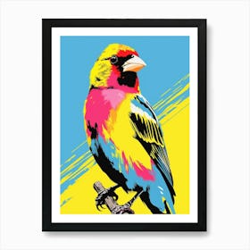 Andy Warhol Style Bird American Goldfinch 2 Affiche