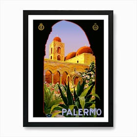 Palermo Under The Arch, Sicily, Italy Art Print