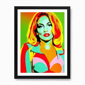 Jennifer Lopez 2 Colourful Pop Art Art Print