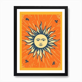 Bold Bright Sun Tarot Card Style 2 Art Print