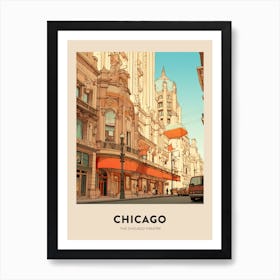 The Chicago Theatre 2 Chicago Travel Poster Art Print
