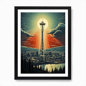 Seattle Space Needle Art Print