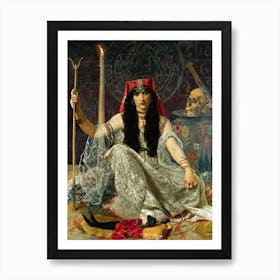 L'Envoûteuse (The Sorceress) by Georges Merle 1883 | Oil on Canvas | HD Remastered Immaculate Art Print