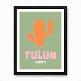 Tulum Green Art Print