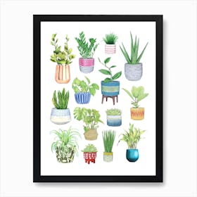 Houseplants Art Print