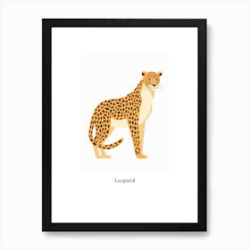 Leopard 3 Kids Animal Poster Art Print