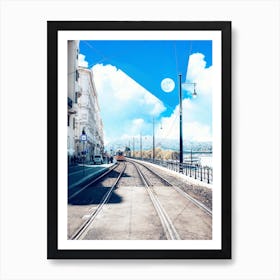 Train Tracks In Ljubljana Art Print