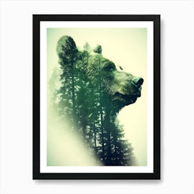 Bear In The Forest 1 Art Print