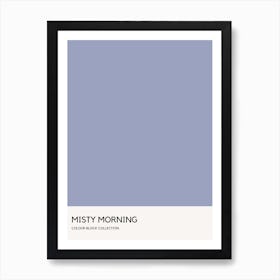 Misty Morning Colour Block Poster Art Print