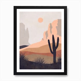 Cactus In The Desert 15 Art Print