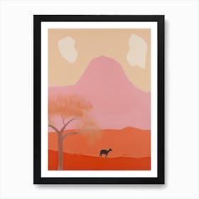 Sahara Desert   Africa, Contemporary Abstract Illustration 6 Art Print