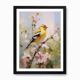 Bird Painting American Goldfinch 4 Art Print