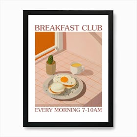 Breakfast Club Eggs Benedict 1 Art Print