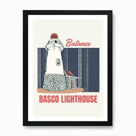 Basco Lighthouse Art Print