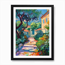 Dubrovnik Arboretum Garden Croatia Painting 1 Art Print