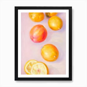 Lemon Painting Fruit Art Print