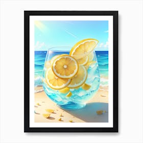 Lemonade On The Beach Art Print