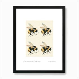 Cute Animals Collection Bumblebee 2 Poster