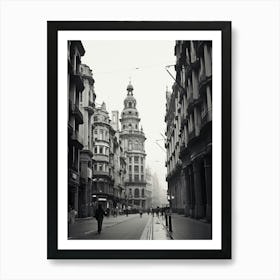 Santander, Spain, Black And White Old Photo 3 Art Print