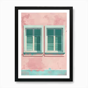 Shabby Chic Window Art Print