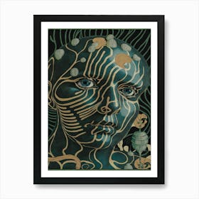 Woman'S Face Art Print