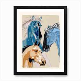 Horses 1 Art Print